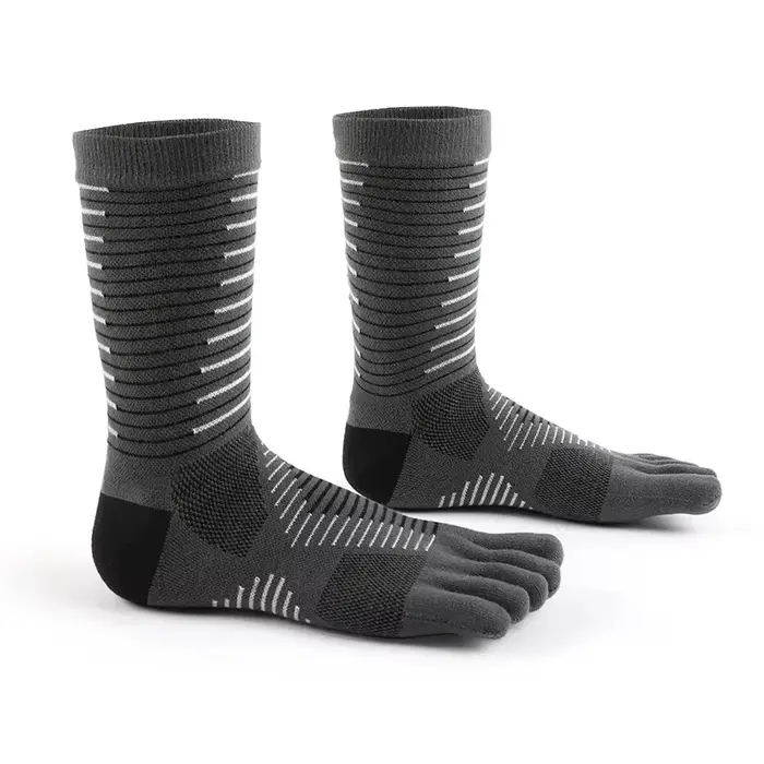 2 paires de chaussettes de course MEIKAN Marathon pour hommes, chaussettes de sport à cinq doigts Co