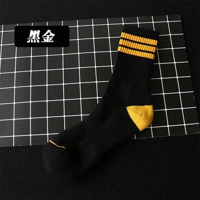 Chaussettes tube en coton absorbant la transpiration pour hommes