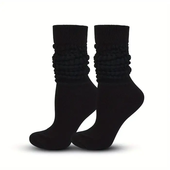 2/1 paires de chaussettes élégantes, empilées et élastiques, idéales pour femme – Améliorez votre ga