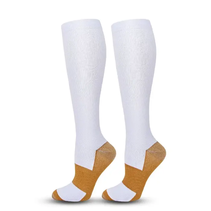 1/3 Paire de Chaussettes Longues à Compression Forte pour Femmes, Chaussettes de Sport Élastiques de