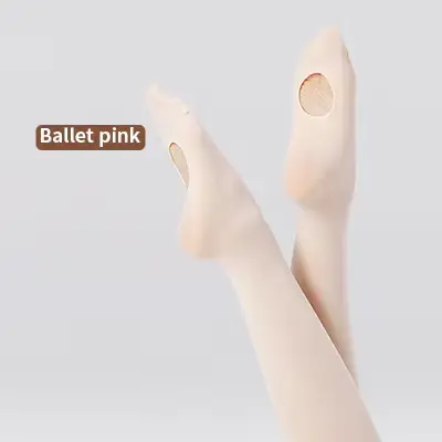 Collants de Ballet doux 60D pour femmes et filles, bas de danse sans couture avec trou