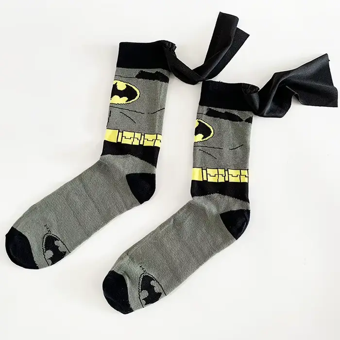 Chaussettes mi-mollet pour jeunes Cosplay, Capes en tricot, Bas hipster décorés, Dessin animé mignon