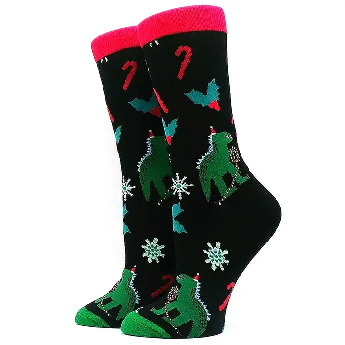 Chaussettes de Joyeux Noël en Coton pour Homme et Femme, Père Noël, Flocons de Neige, artificiel an,