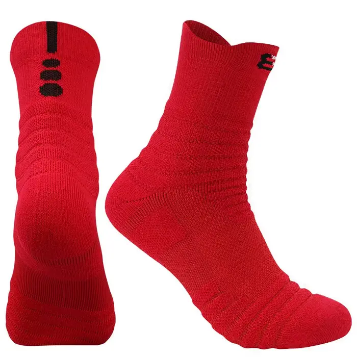Chaussettes de compression athlétiques pour hommes et garçons, chaussettes de basket-ball en plein a