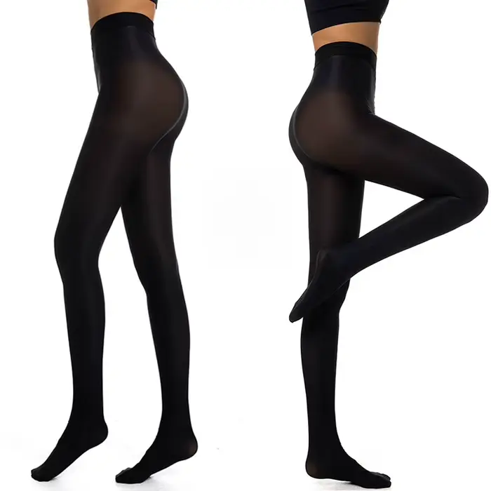 Collants façonnants grande taille collants brillants pour femmes printemps été 70D collants à l'huil