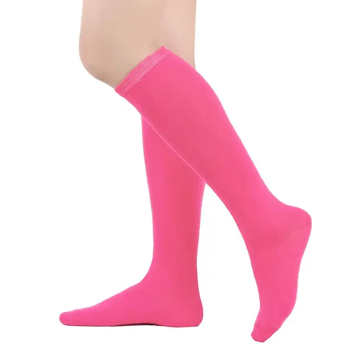 Chaussettes hautes solides pour femmes, style japonais Harajuku créatif, pour cosplay, mi-mollet, no
