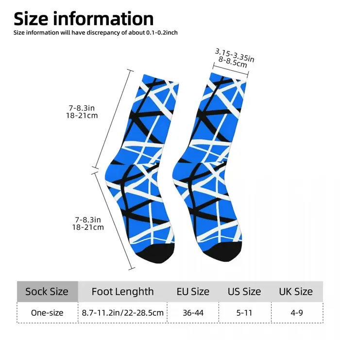 Chaussettes Vintage Van Symbol Heavy Metal pour hommes