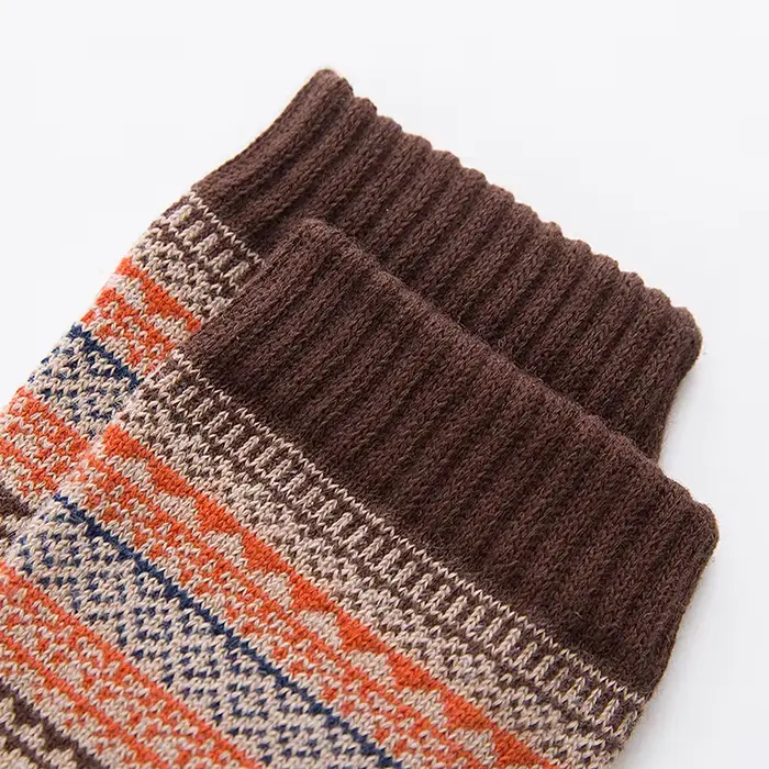 Chaussettes épaisses en laine de mouton pour hommes