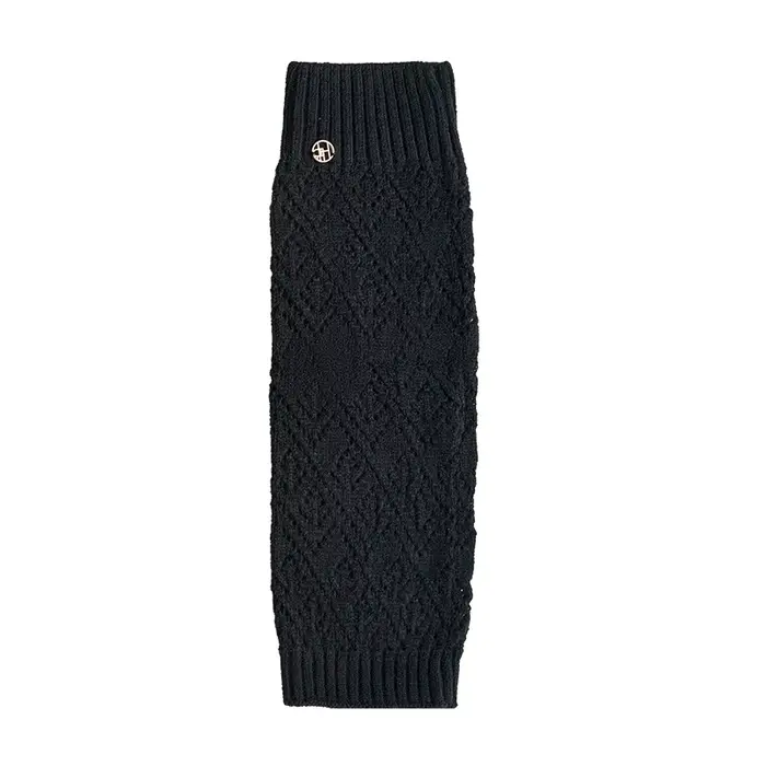 ​ ​ Chaussettes tricotées pour femmes, bottes longues à lacets, Style épais, Logo métallique, chauff