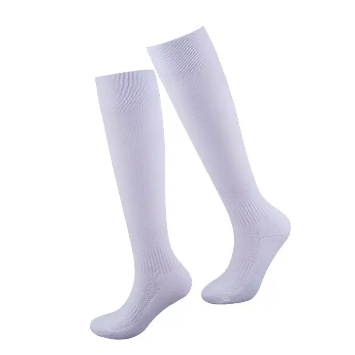 Chaussettes d'escrime professionnelles en coton blanc pour enfants et adultes, design épais, protège