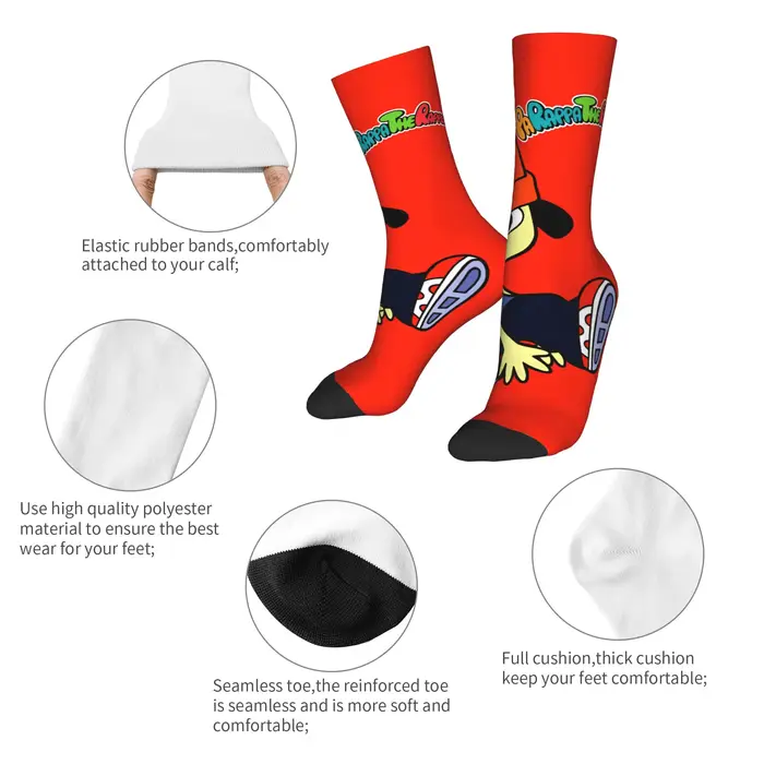 Parappas The Rappers Stockings Chaussettes de loisirs imprimées