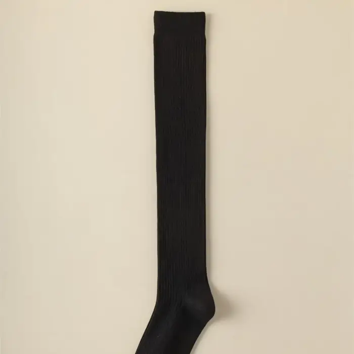 Femmes chaussettes longues laine cuisse bas maigre décontracté sur genou-haut moelleux femme longue 