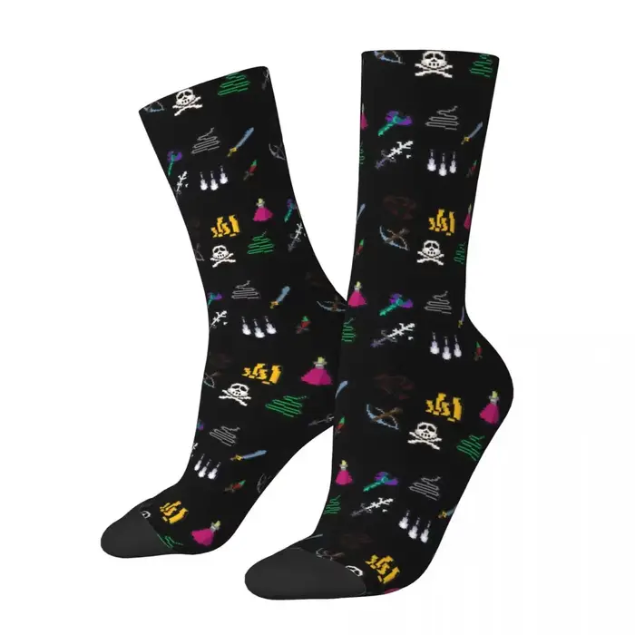 Chaussettes de joueur de la vieille école Runescape Killing Bundle, bas Harajuku de haute qualité, c