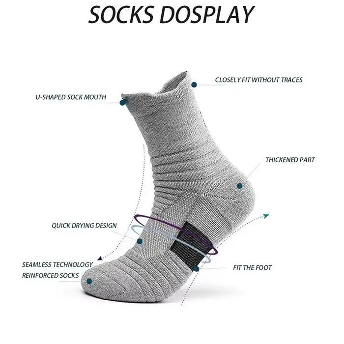 6/3/1 paires de chaussettes de Compression pour hommes