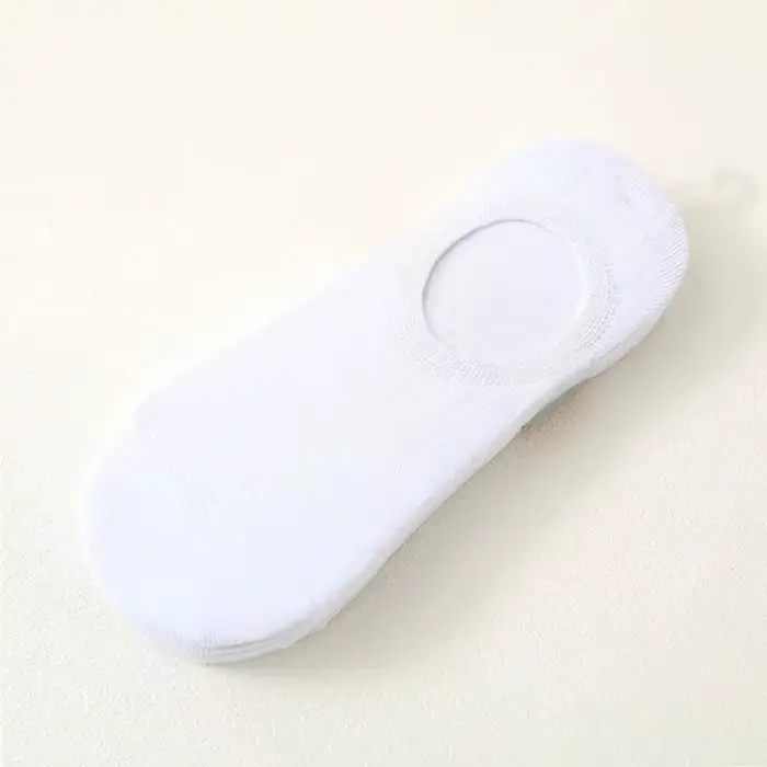 5 paire/lot mode heureux hommes bateau Soc Silicone Invisible coton chaussettes mâle cheville chauss