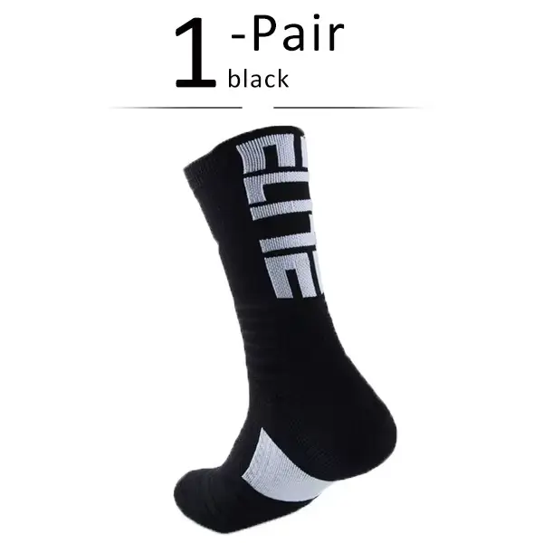 Chaussettes de sport athlétiques d'élite en nylon, amortissantes, couleurs vives, pour vélo, course 