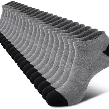 10 paires de chaussettes confortables et respirantes, absorbant la sueur, anti-odeur, coupe basse, c
