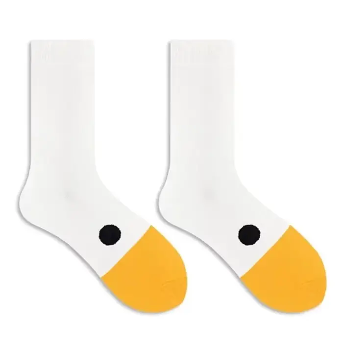 Nouvelles Chaussettes en Coton Sportives à Motif Tête d'Oie Amusante et Originale, Chaussettes Décon