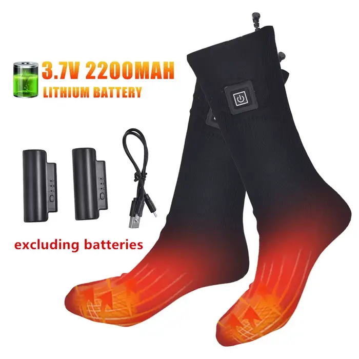 Chaussettes thermiques électriques pour hommes et femmes