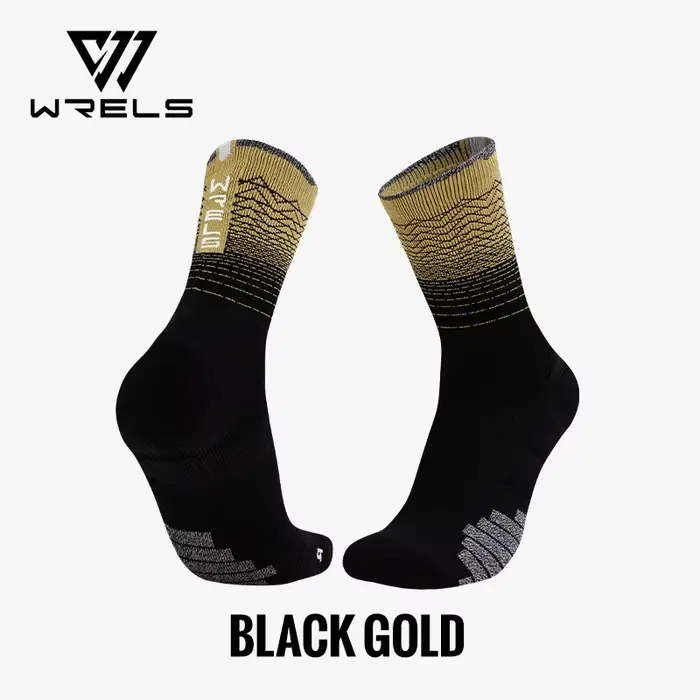 WRELS 1/2/3 chaussettes de sport athlétiques rembourrées chaussettes de course respirantes coussin r