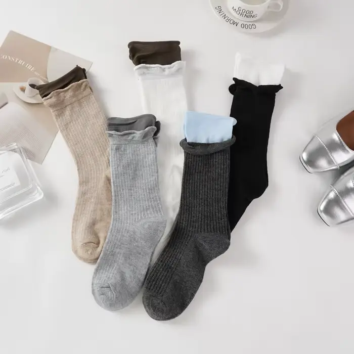 Faux Chaussettes Respirantes en Coton pour Femme