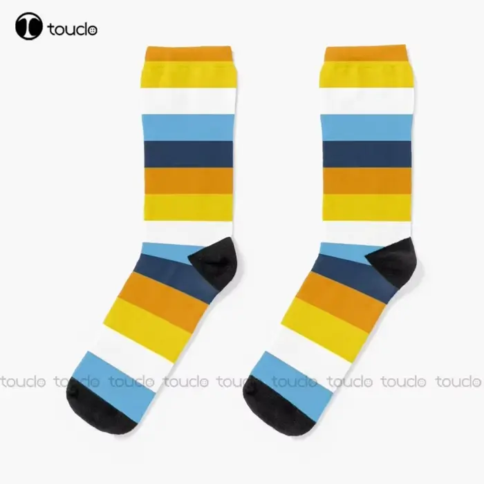 Chaussettes drapeau Aroace Pride, de haute qualité, mignonnes, élégantes, adorables, kawaii, en coto