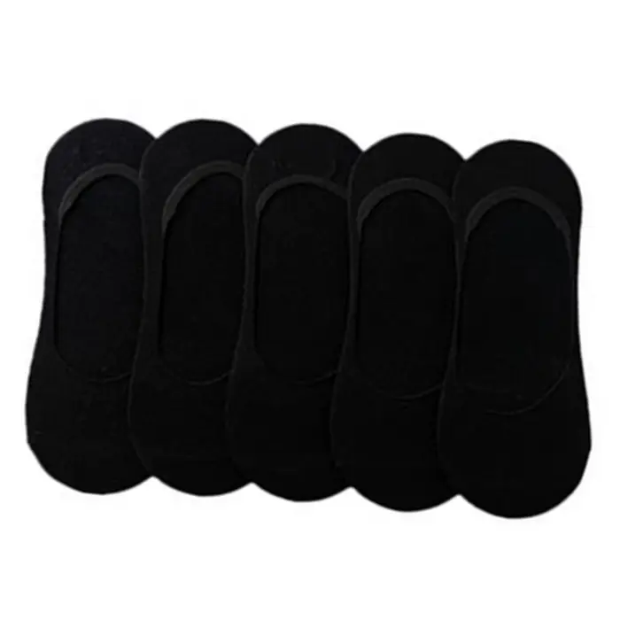 Chaussettes de sport coordonnantes unisexes, socquettes de course invisibles, en silicone, solides, 