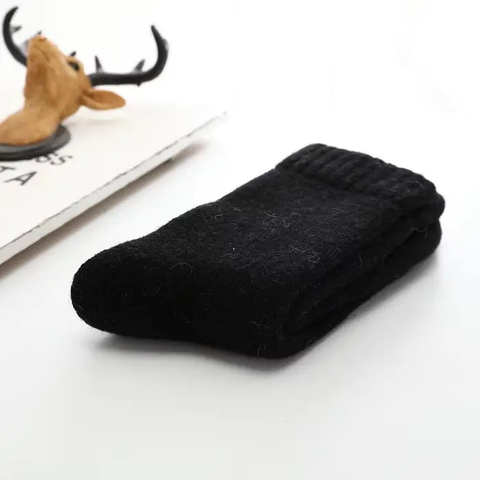 Chaussettes en laine mérinos pour homme et femme, très épaisses, solides, chaudes, collection hiver