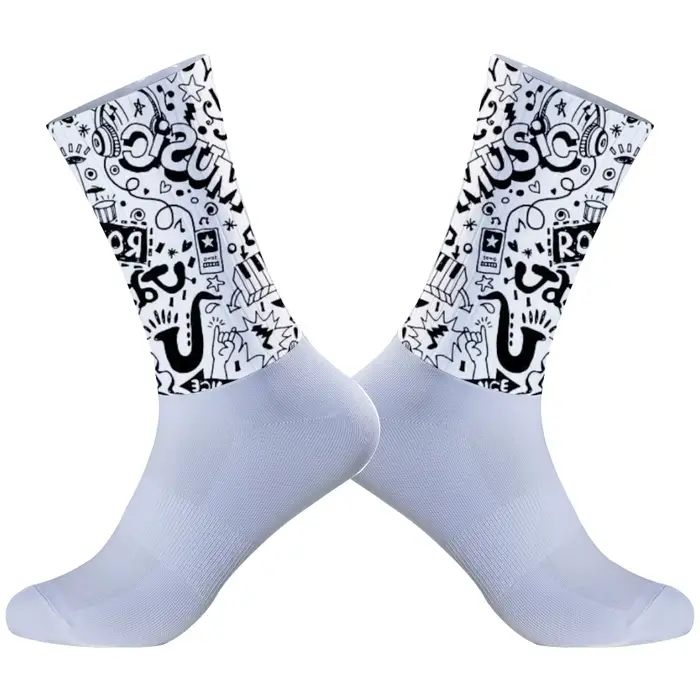 Chaussettes de vélo professionnelles antidérapantes pour hommes et femmes, nouvelles chaussettes de 