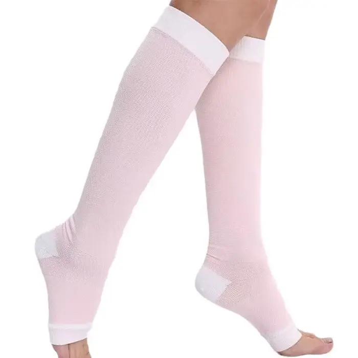 Chaussettes de Compression S-XXL médicales pour prévenir les varices, tuyau de soutien sans orteils 