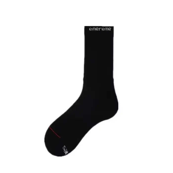 Chaussettes longues de sport pour homme, style streetwear, noires et blanches, toutes occasions, par