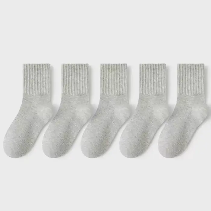5 paires/lot enfants 100% coton chaussettes d'école pour bébé garçons filles infantile mode respirant 3-13 ans