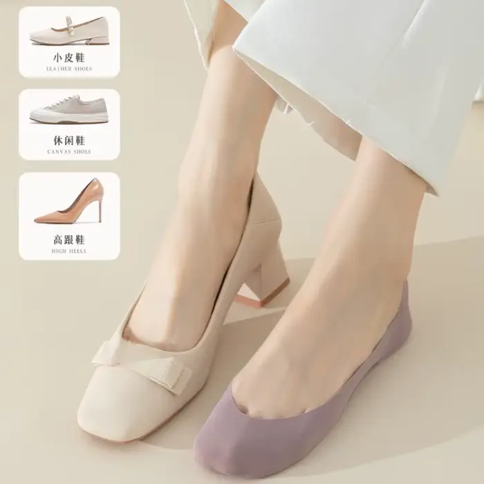 Chaussettes invisibles antidérapantes pour femmes