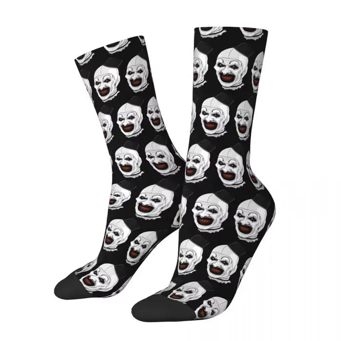 The Terrifier Art The Clown chaussettes bas drôles adultes hommes doux respirant