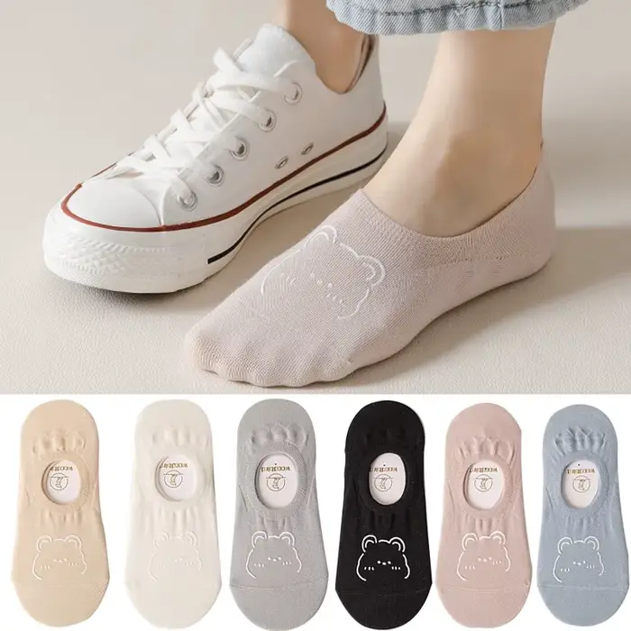 5 paires de nouvelles chaussettes d'été pour femmes Kawai