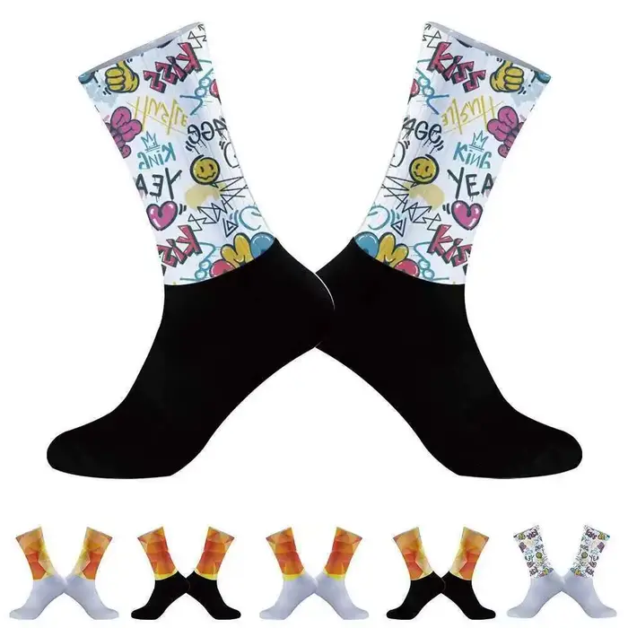 Chaussettes de sport Aero en silicone pour le cyclisme