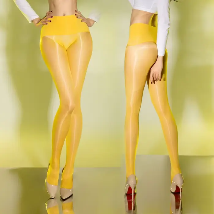 Collants femmes huile brillant bas 360 sans couture entrejambe soyeux Ultra élastique printemps et automne Shebin