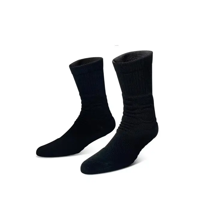 Chaussettes de basket-ball pour hommes, antidérapantes, confortables, de sport, bas de serviette, mi