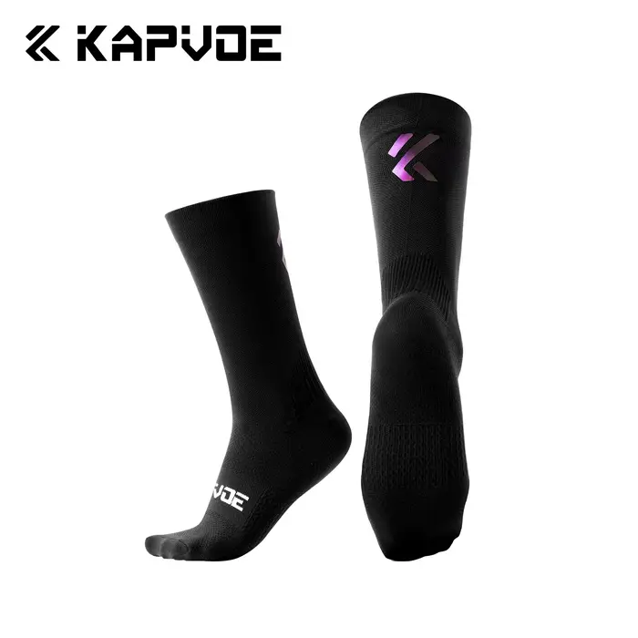Chaussettes de cyclisme Kapvoe, chaussettes de sport antidérapantes pour hommes et femmes, chaussett