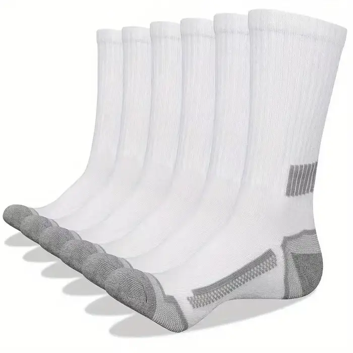6 paires de chaussettes de sport pour hommes, absorbant la transpiration, confortables et respirante