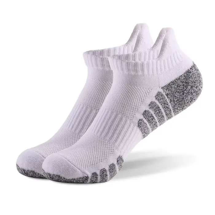 1 paire de chaussettes de course en coton épais, chaussettes de sport, maille Anti-Friction, respira