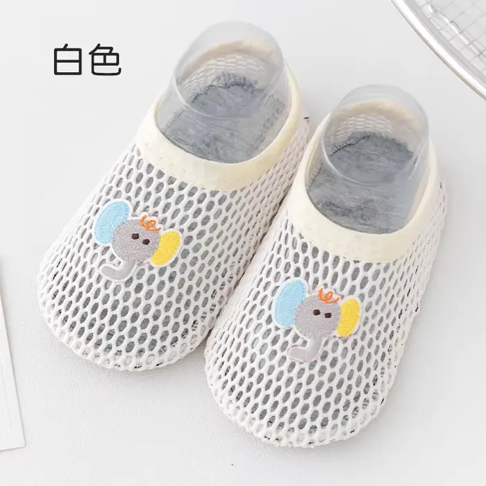 Chaussettes antidérapantes pour bébé, chaussures d'intérieur respirantes pour enfants, chaussures po