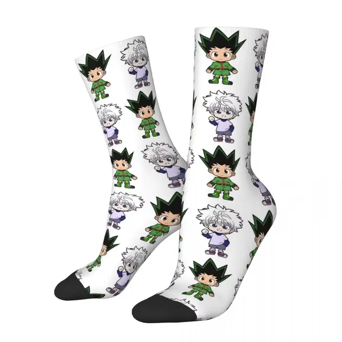 Chaussettes de skateboard respirantes unisexes, chaussettes longues décontractées, polyester Hunter 