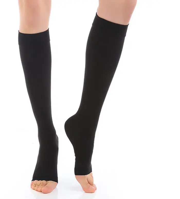 Bas médicaux de Compression de mollet, façonnant les varices, bas à pression graduée, élastiques, bo