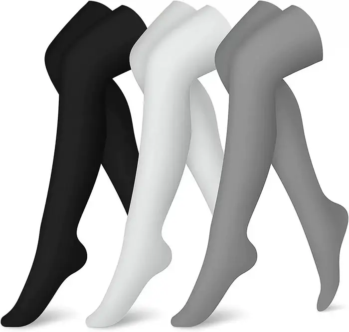 3 paires de chaussettes de Compression hautes pour infirmières