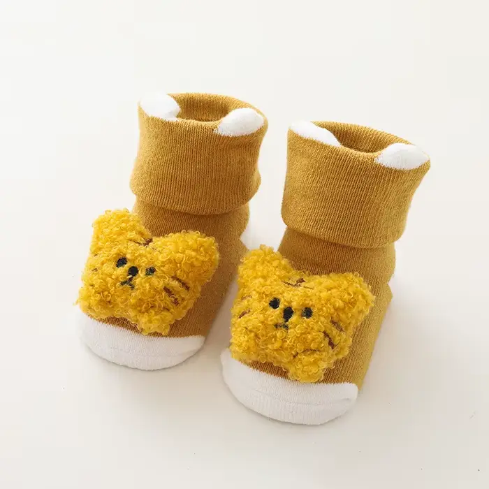 Chaussettes antidérapantes pour nouveau-né fille et garçon
