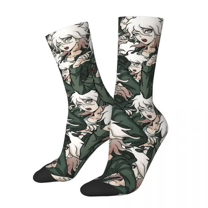 Nagito Komaeda voix espoir rétro Danganronpa Makoto jeu unisexe chaussettes randonnée impression 3D 