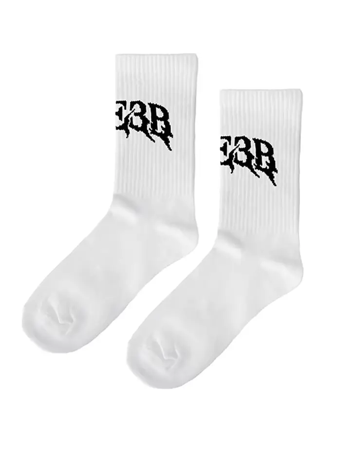 Chaussettes en coton pour femmes, 2 ans, blanches, respirantes, Hip Hop, tricotées, Vintage, graphiq