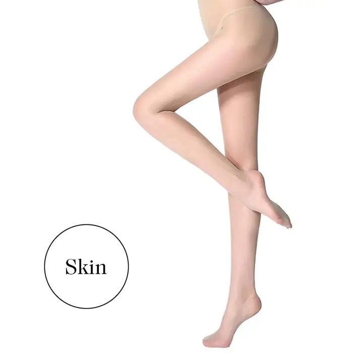 BONAS noir Sexy collants en Nylon pour femmes coupe ajustée haute élasticité collants respirants ave