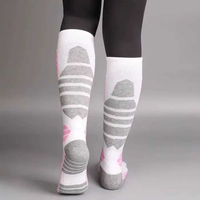 1 paire de chaussettes de Ski en laine mérinos pour femmes et hommes